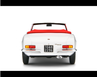 Fiat 124 Sport Spider AS (1438 cc.) 1968 Bianco Laudoracing 1:18 Resinemodell (Türen, Motorhaube... nicht zu öffnen!)